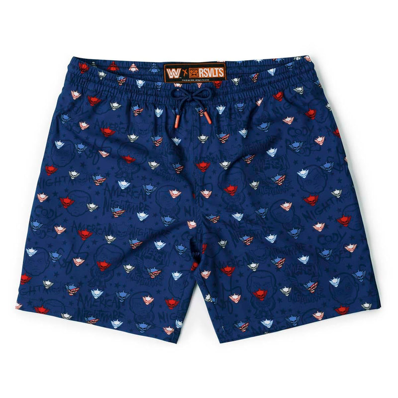 RSVLTS Rhode Rage Hybrid Shorts in Blue — front view
