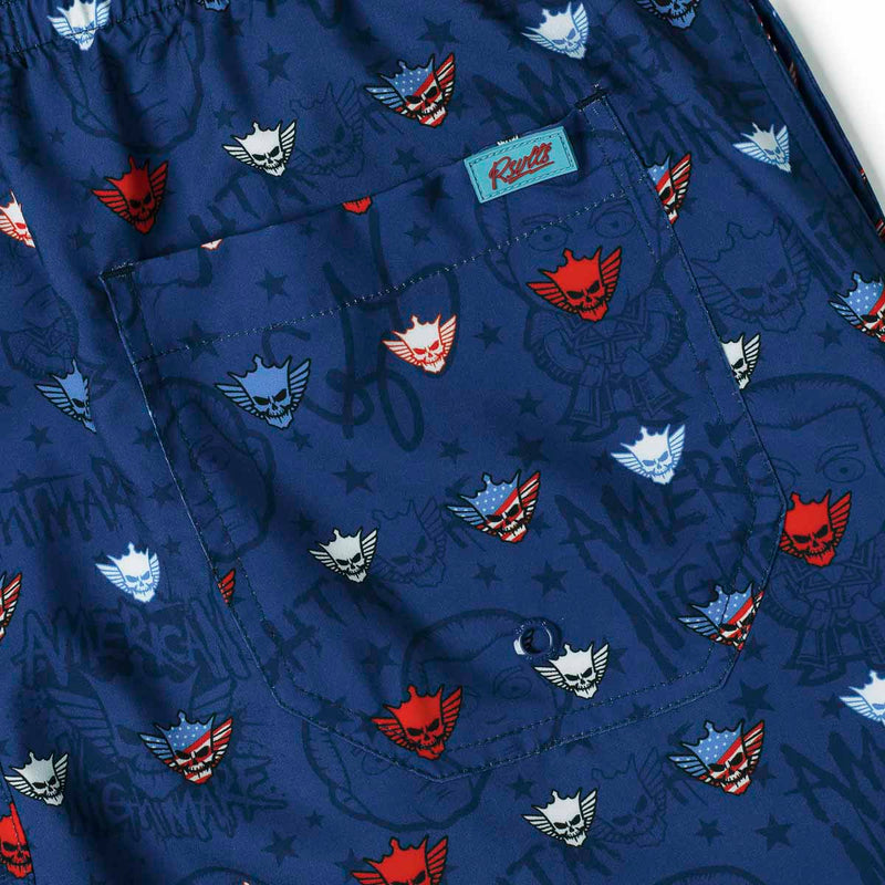 RSVLTS Rhode Rage Hybrid Shorts in Blue — detail 3