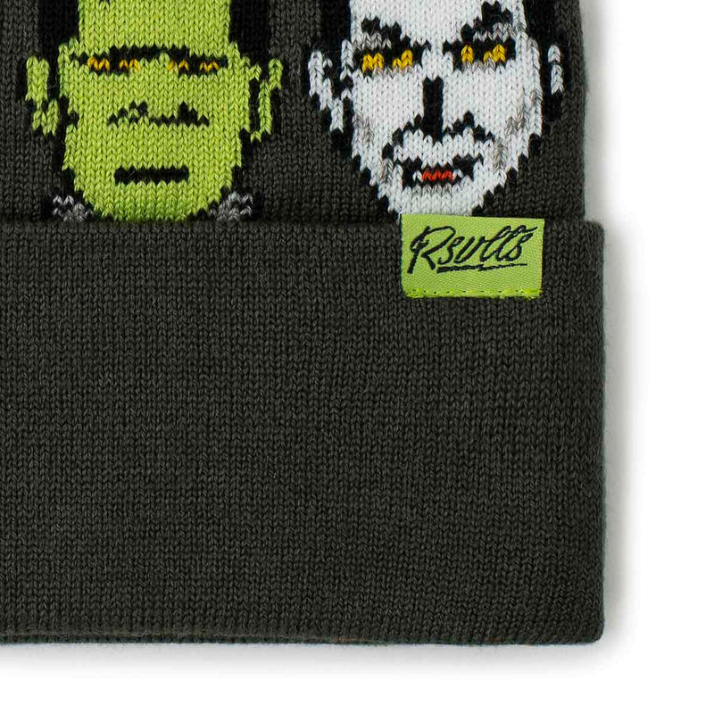 RSVLTS The Frightening Four Tri-Blend Beanie in Black — detail 2