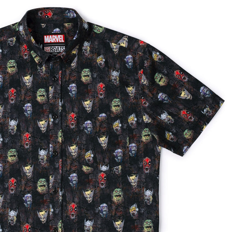 RSVLTS Hangry KUNUFLEX Short Sleeve Shirt in Black — detail 2