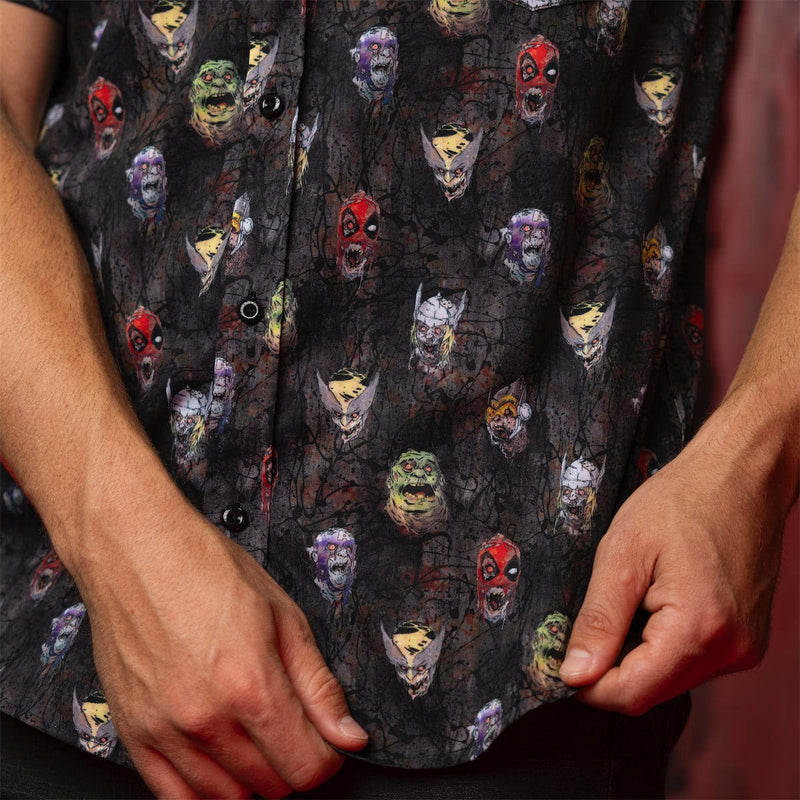RSVLTS Hangry KUNUFLEX Short Sleeve Shirt in Black — detail 6