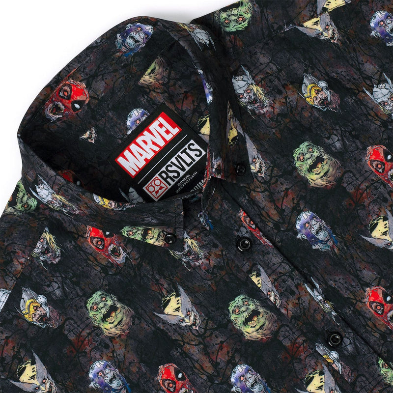 RSVLTS Hangry KUNUFLEX Short Sleeve Shirt in Black — detail 7
