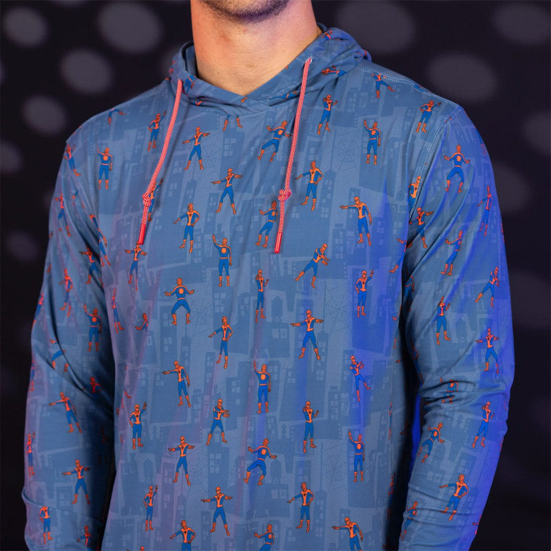 RSVLTS The Meme Performance Hoodie in Blue — detail 2