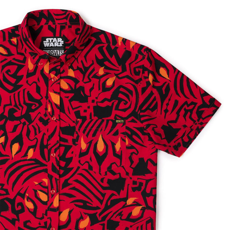 RSVLTS Maul Markings KUNUFLEX Short Sleeve Shirt in Multicolor — front view
