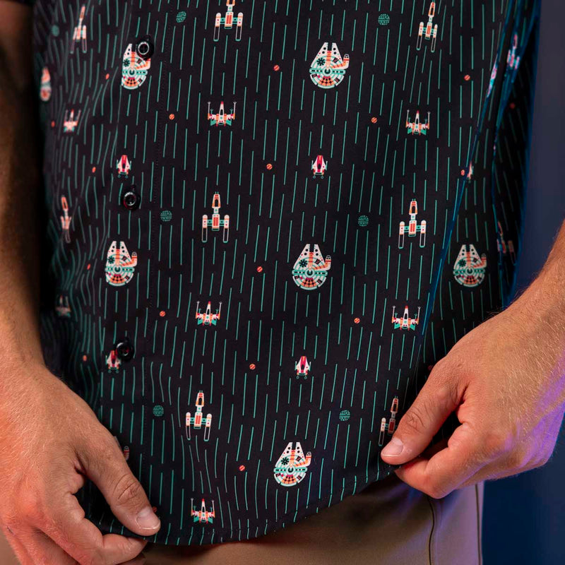 RSVLTS Rebel Rides KUNUFLEX Short Sleeve Shirt in Black — detail 3