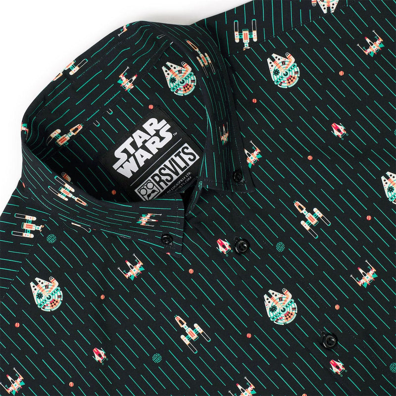 RSVLTS Rebel Rides KUNUFLEX Short Sleeve Shirt in Black — detail 5