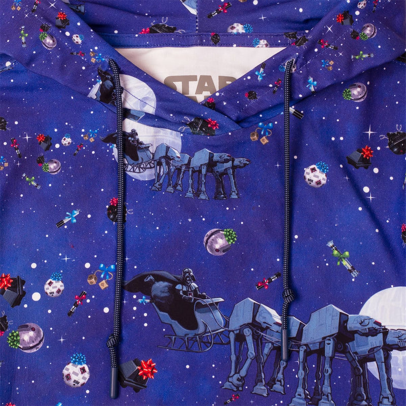 RSVLTS I Am Your Father Christmas Youth Performance Hoodie in Blue — detail 2
