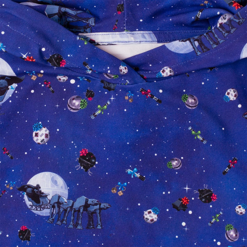 RSVLTS I Am Your Father Christmas Preschool Performance Hoodie in Blue — detail 2