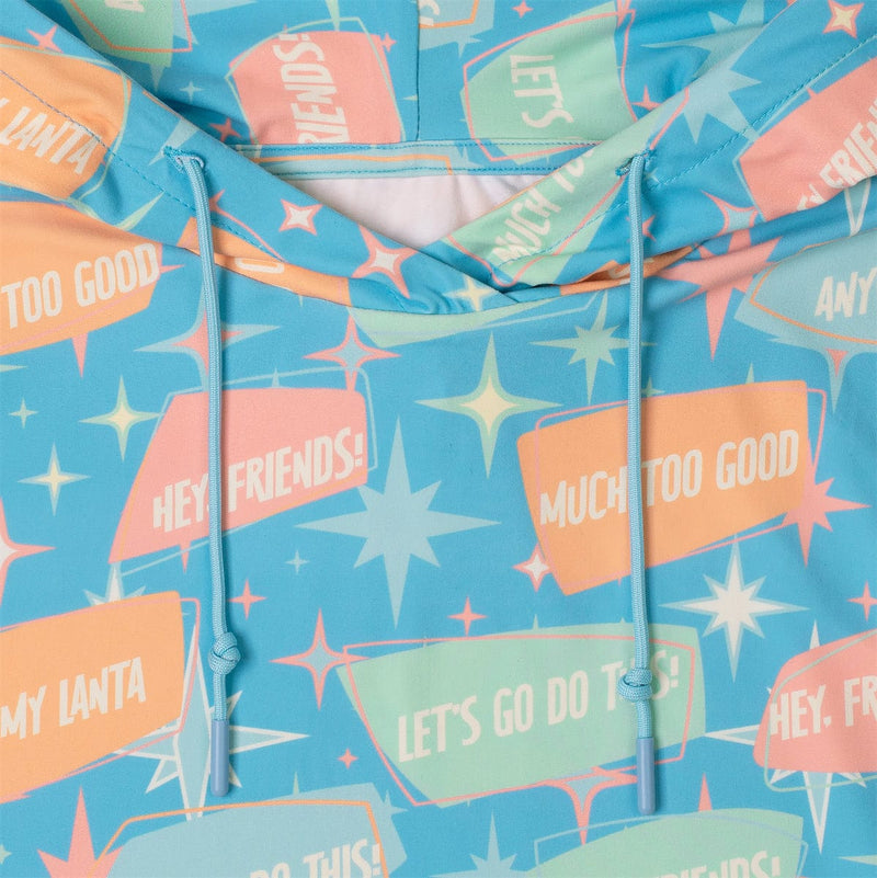 RSVLTS Phrasing Mr. Morrow Performance Hoodie in Blue — detail 2