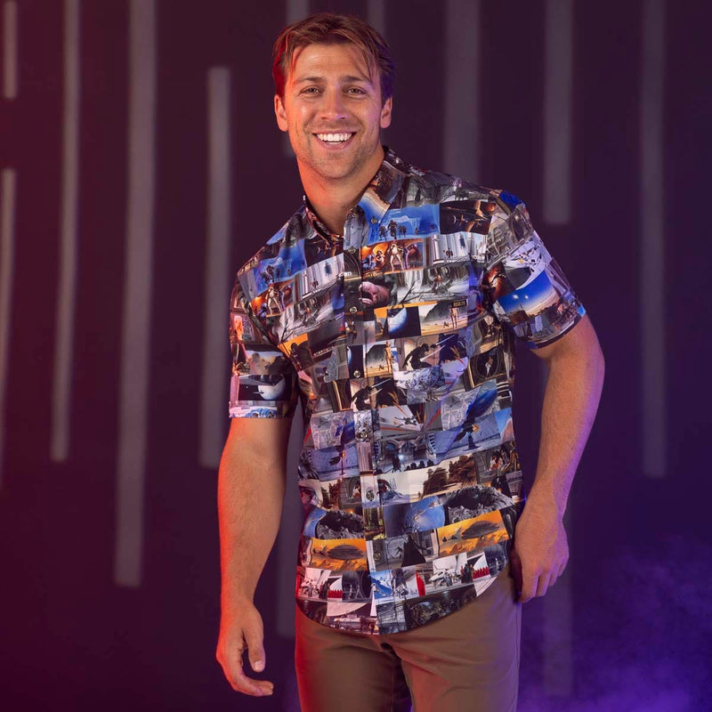 RSVLTS The Art of Wars KUNUFLEX Short Sleeve Shirt in Multicolor — detail 3