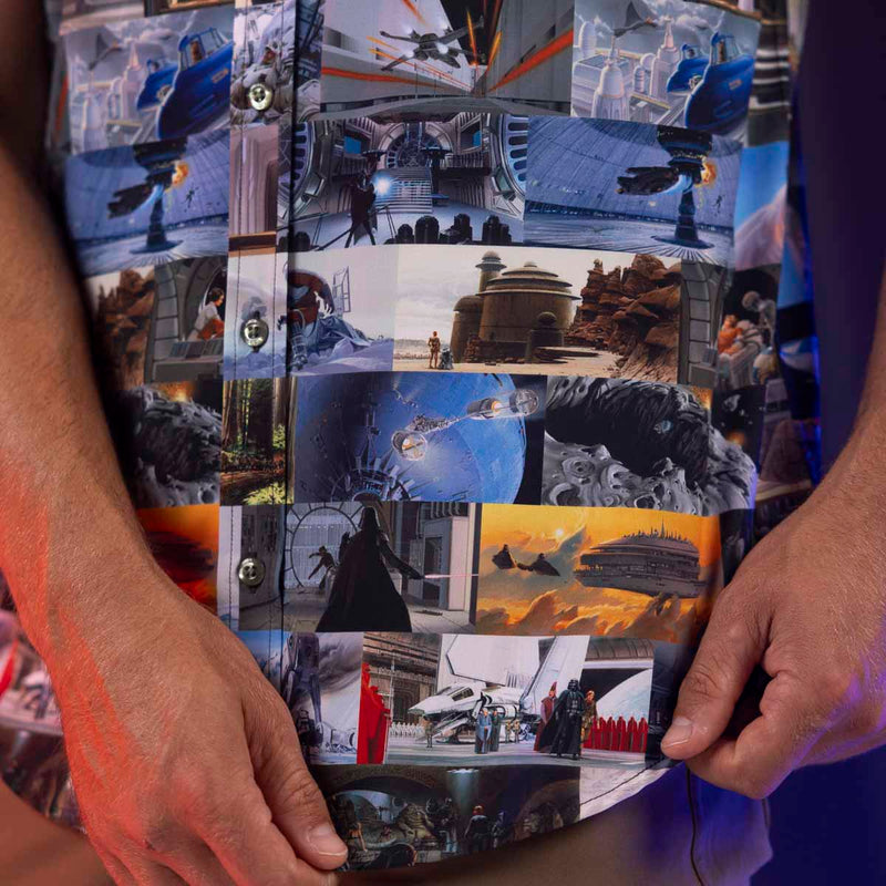 RSVLTS The Art of Wars KUNUFLEX Short Sleeve Shirt in Multicolor — detail 4