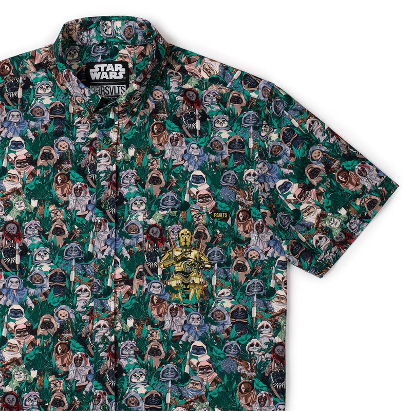 RSVLTS The Golden One KUNUFLEX Short Sleeve Shirt in Multicolor — front view