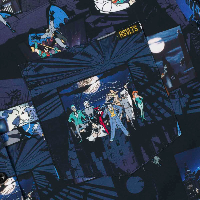 RSVLTS Gotham's Guardian KUNUFLEX Short Sleeve Shirt in Blue — detail 3