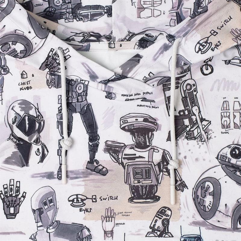 RSVLTS Droid Drawings Performance Hoodie in Multicolor — detail 2