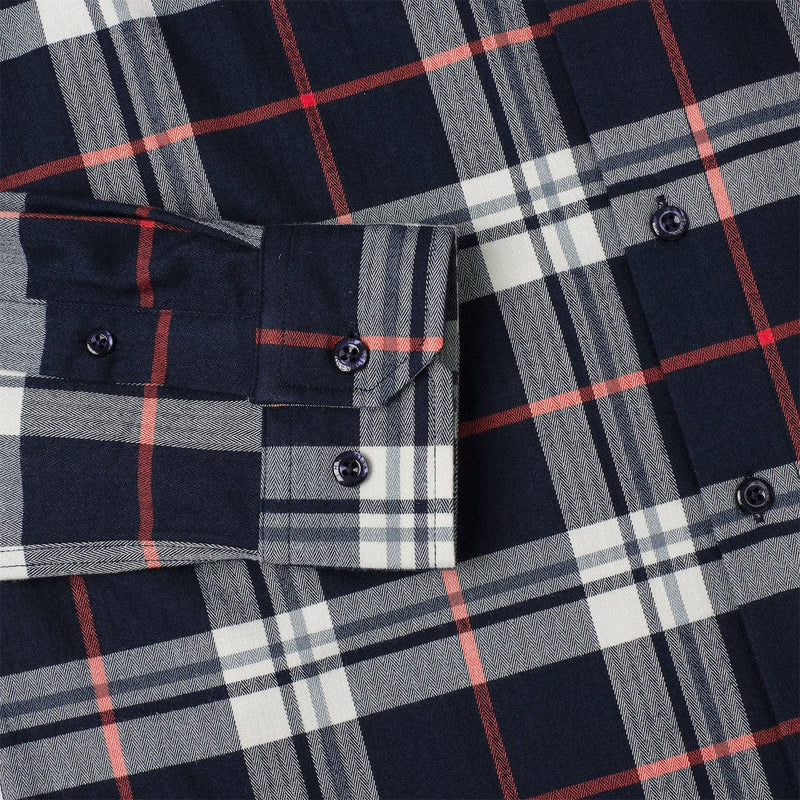 RSVLTS Sir Plaidrick Stewart BorlandFlex Long Sleeve Flannel (2024 Fit) in Black — detail 6