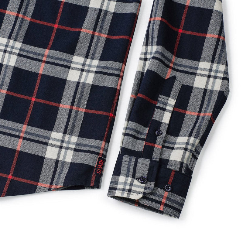 RSVLTS Sir Plaidrick Stewart BorlandFlex Long Sleeve Flannel (2024 Fit) in Black — detail 7