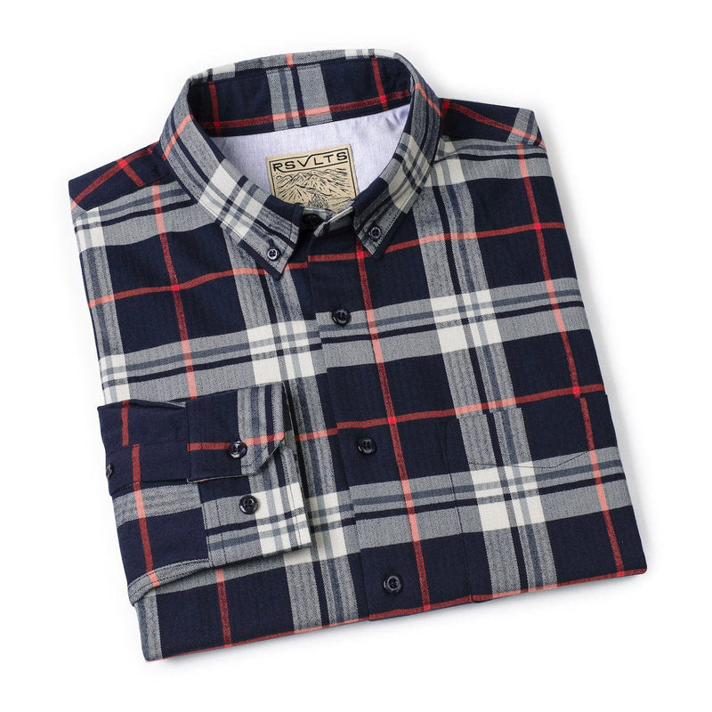 RSVLTS Sir Plaidrick Stewart BorlandFlex Long Sleeve Flannel (2024 Fit) in Black — detail 8