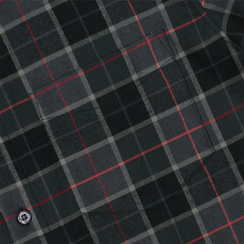 RSVLTS Flaniel Craig BorlandFlex Long Sleeve Flannel (2024 Fit) in Black — detail 5