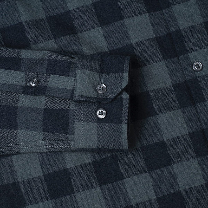 RSVLTS Flangela Flansbury BorlandFlex Long Sleeve Flannel (2024 Fit) in Black — detail 6