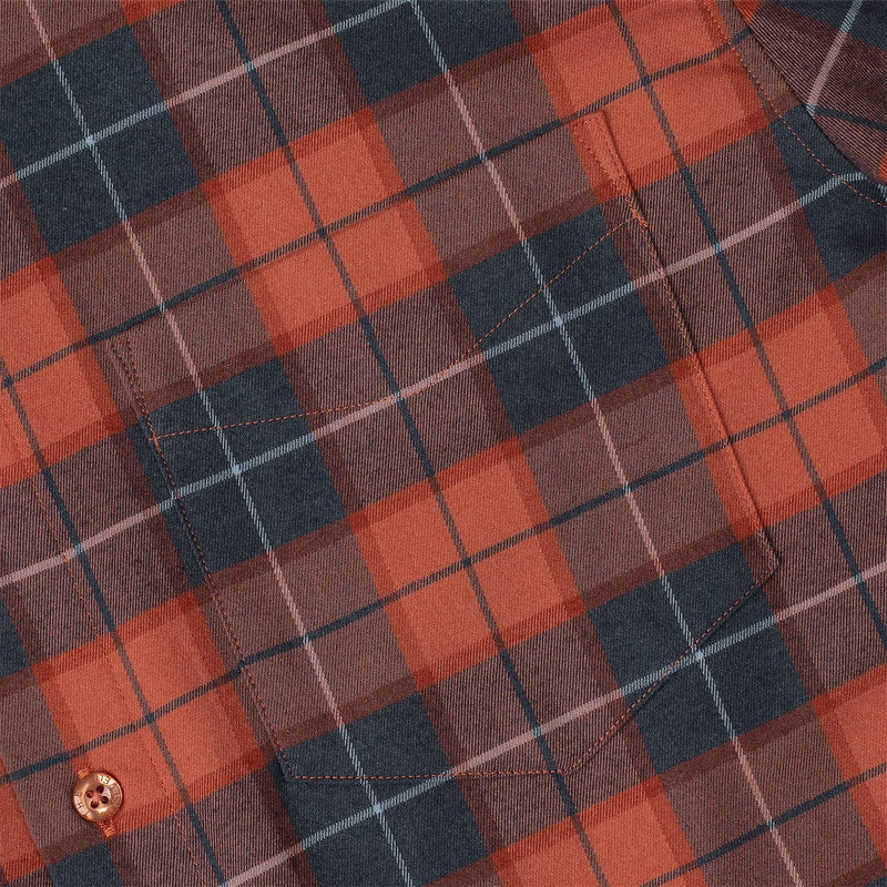 RSVLTS Plaid Pitt BorlandFlex Long Sleeve Flannel (2024 Fit) in Blue — detail 5