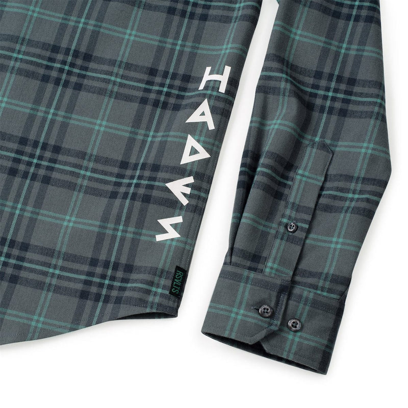 RSVLTS Lord of the Dead BorlandFlex Long Sleeve Flannel (2024 Fit) in Green — detail 3