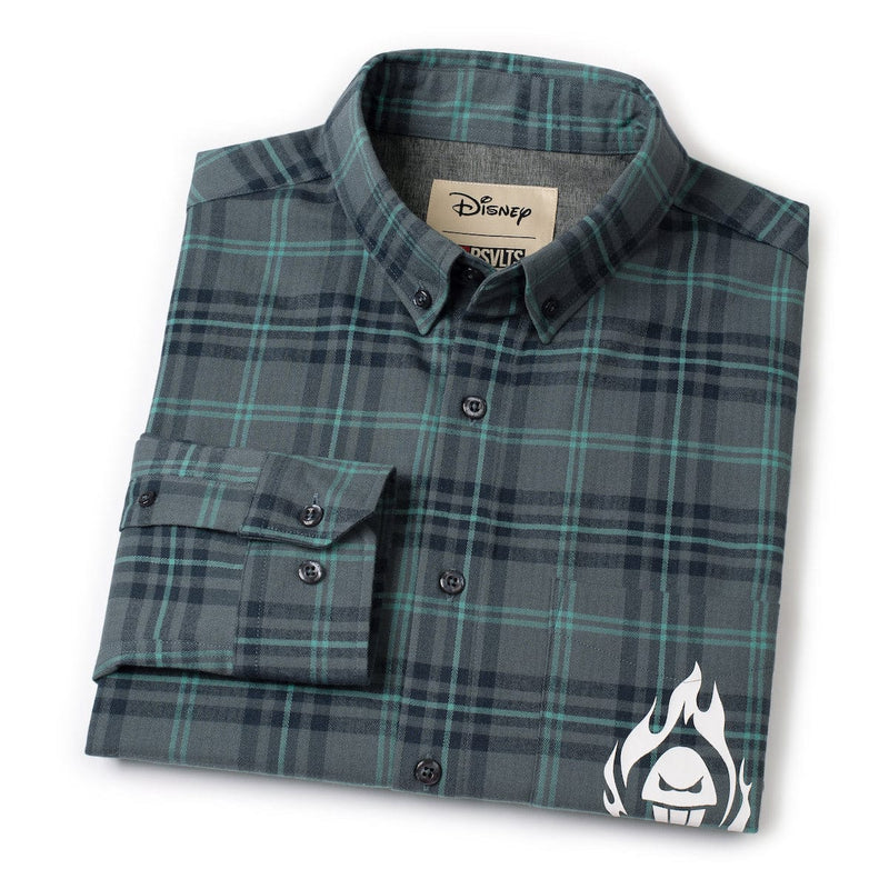 RSVLTS Lord of the Dead BorlandFlex Long Sleeve Flannel (2024 Fit) in Green — detail 5