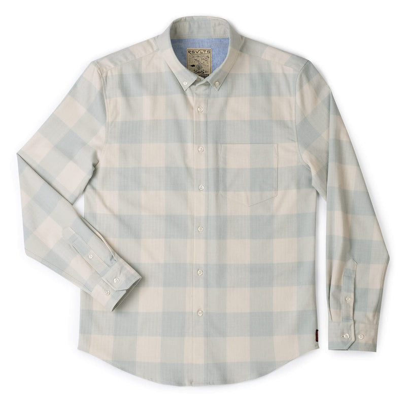RSVLTS Flandy Warhol BorlandFlex Long Sleeve Flannel (2024 Fit) in Neutral — detail 3