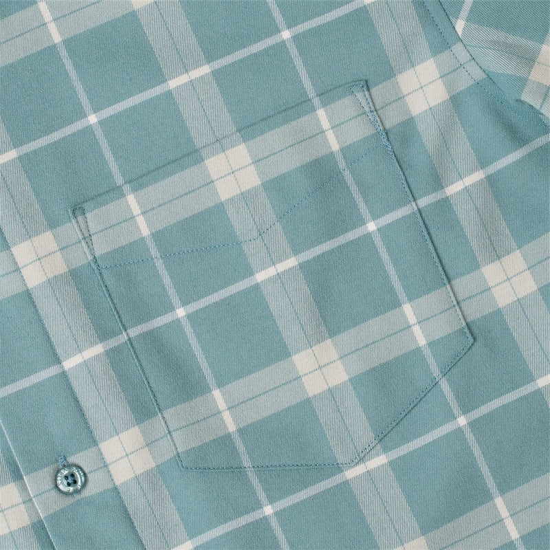 RSVLTS James Flan Der Beek BorlandFlex Long Sleeve Flannel (2024 Fit) in Blue — detail 5