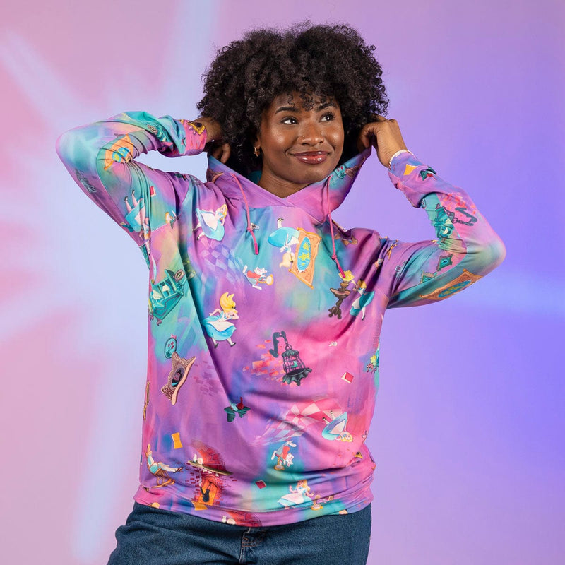 RSVLTS Down the Rabbit Hole Performance Hoodie in Pink — detail 2