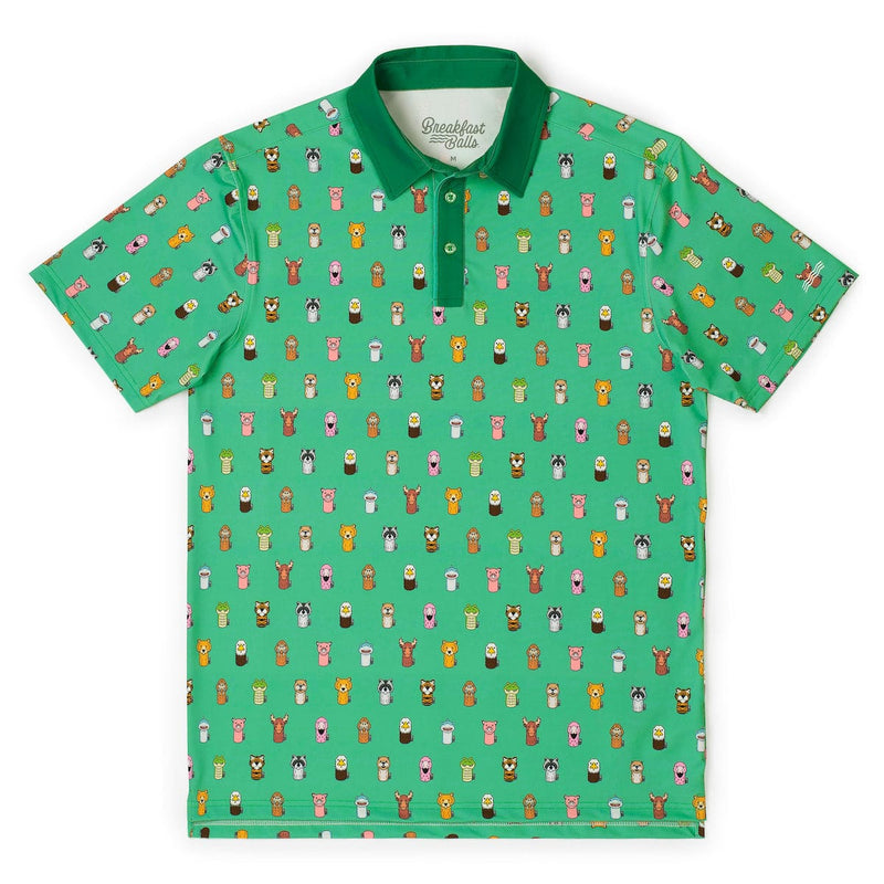 RSVLTS Got You Covered All-Day Polo in Green — front view