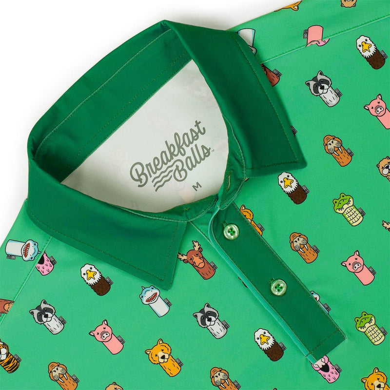 RSVLTS Got You Covered All-Day Polo in Green — detail 3