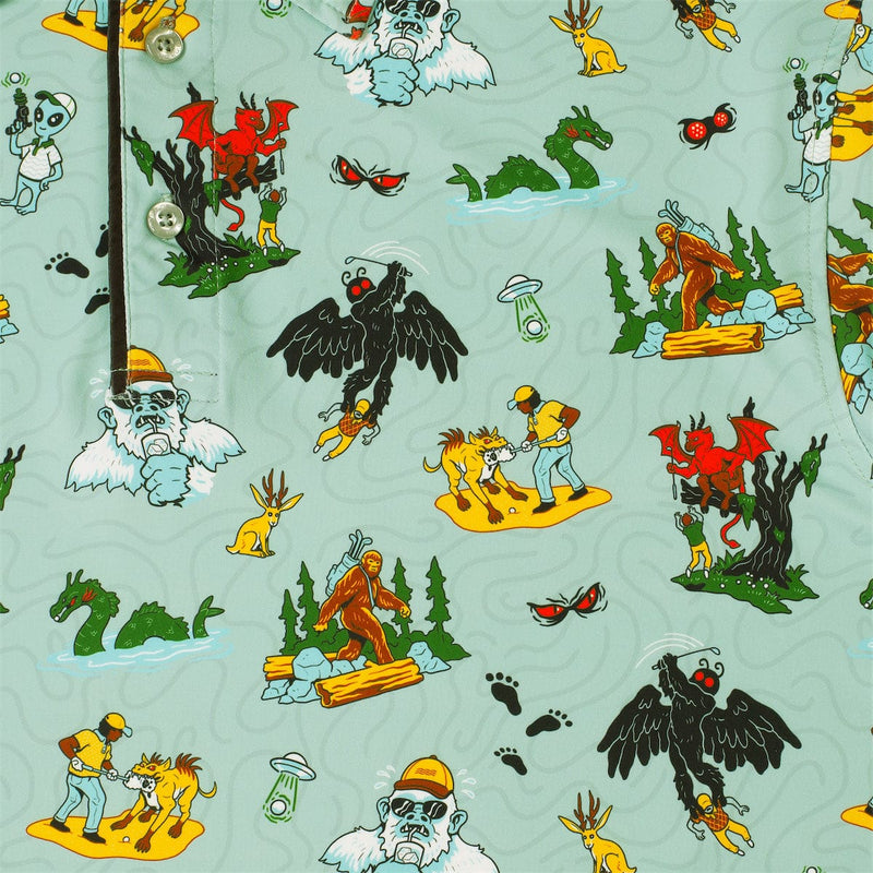 RSVLTS Course Cryptids All-Day Polo in Green — detail 4