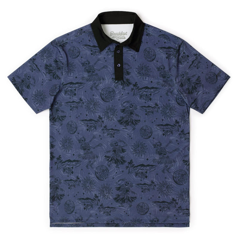 RSVLTS Ghoul-a Dancers All-Day Polo in Black — detail 2