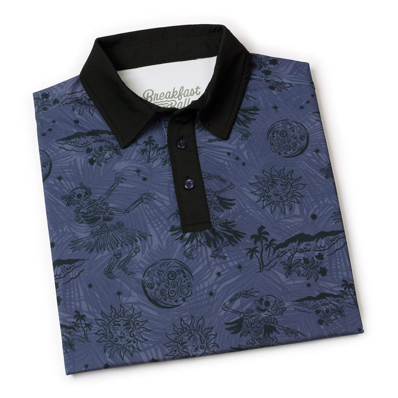 RSVLTS Ghoul-a Dancers All-Day Polo in Black — detail 8