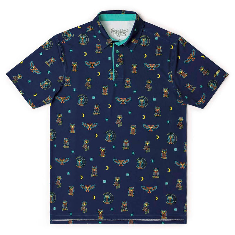 RSVLTS Night Owls All-Day Polo in Blue — detail 2
