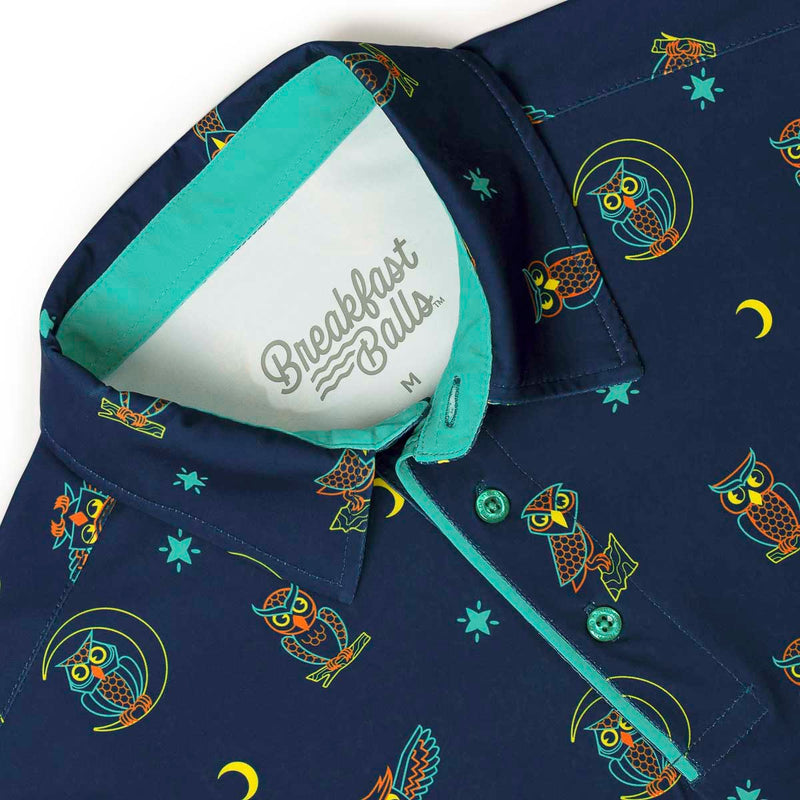 RSVLTS Night Owls All-Day Polo in Blue — detail 5