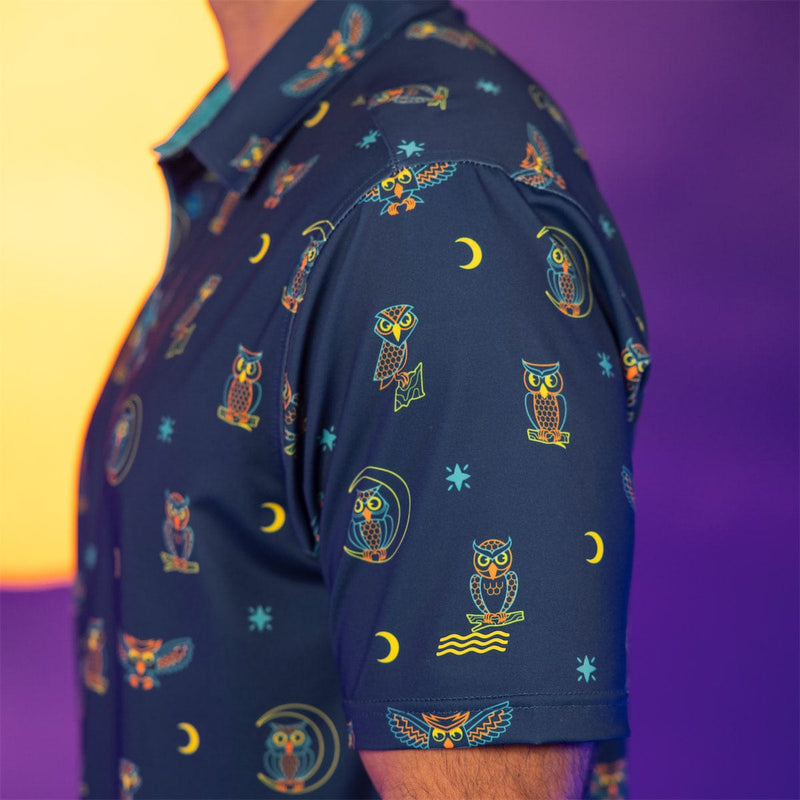 RSVLTS Night Owls All-Day Polo in Blue — detail 6