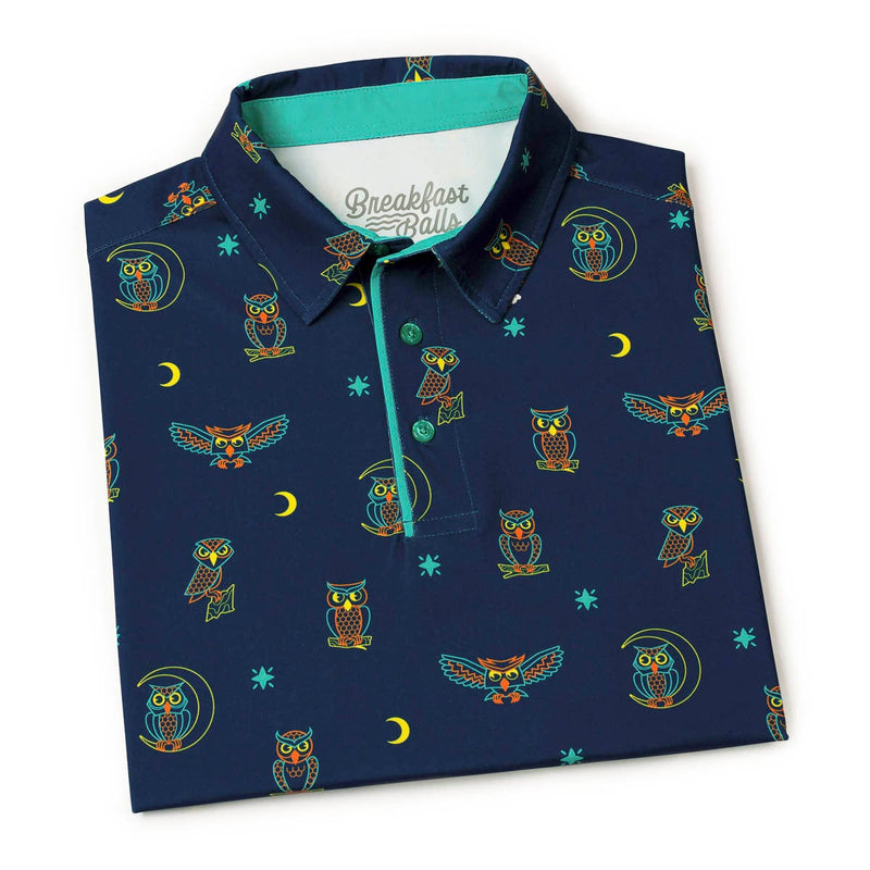 RSVLTS Night Owls All-Day Polo in Blue — detail 8