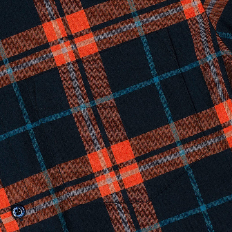 RSVLTS Oh My Flanta! BorlandFlex Long Sleeve Flannel in Blue — detail 5