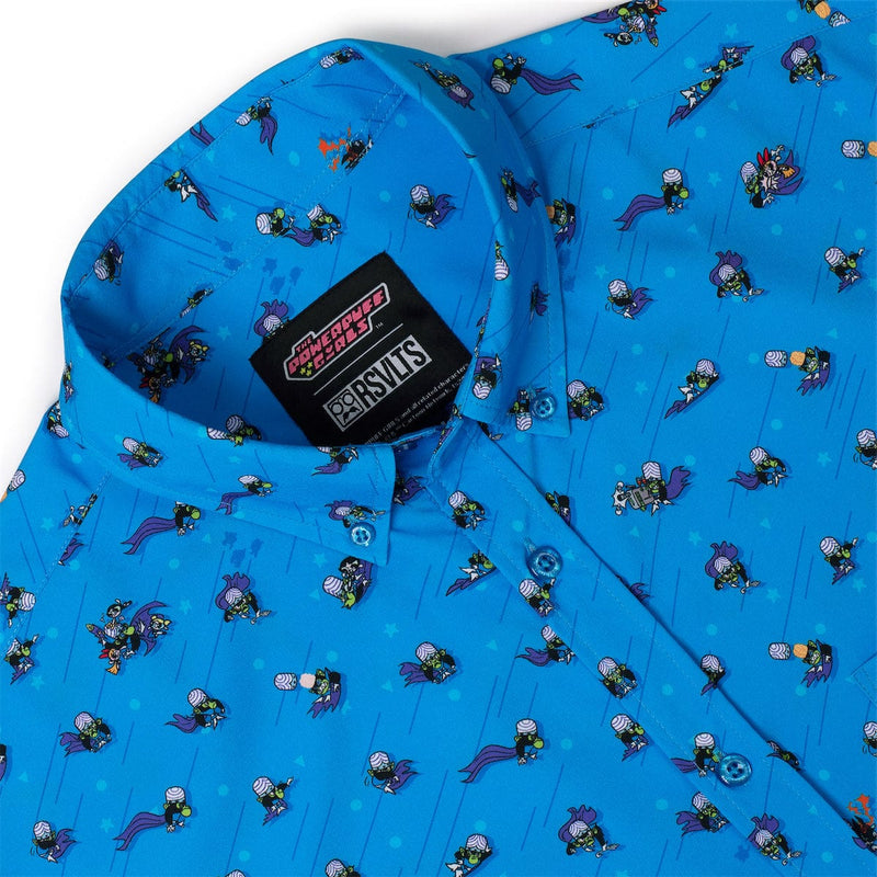 RSVLTS I AM MOJO JOJO KUNUFLEX Short Sleeve Shirt in Blue — detail 3