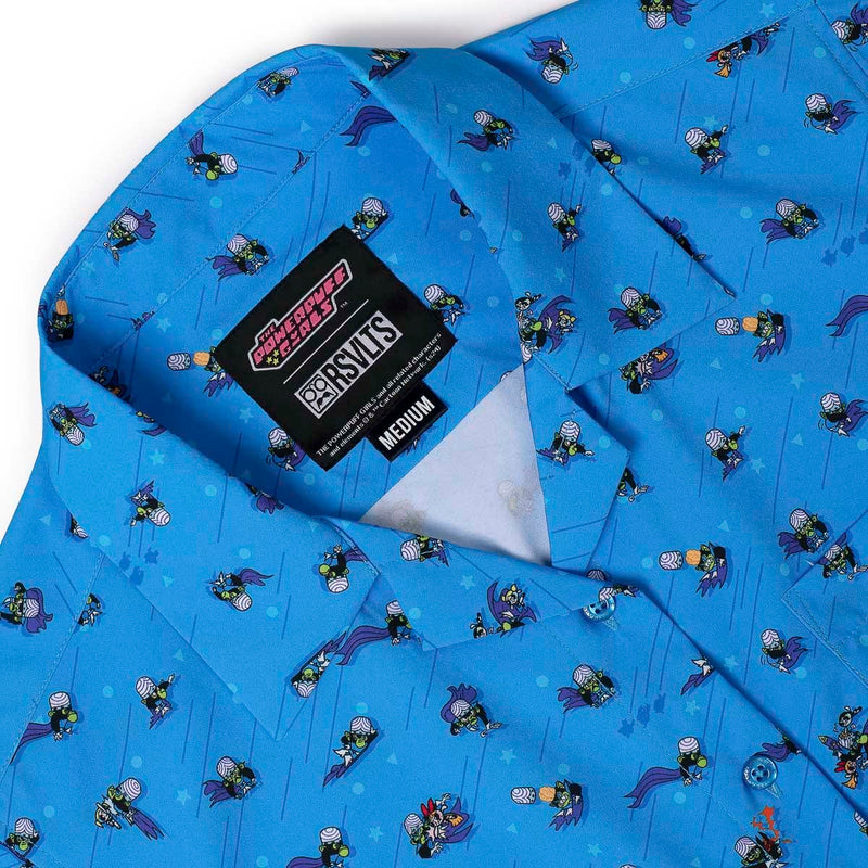 RSVLTS I AM MOJO JOJO Women's KUNUFLEX Short Sleeve Shirt in Blue — detail 5