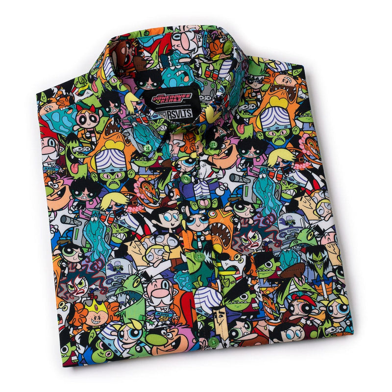 RSVLTS Citizens of Townsville KUNUFLEX Short Sleeve Shirt in Multicolor — detail 8