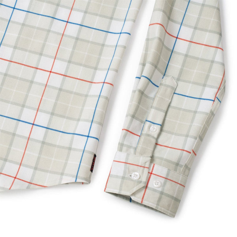 RSVLTS Flanley Tucci BorlandFlex Long Sleeve Flannel (2024 Fit) in Neutral — detail 8