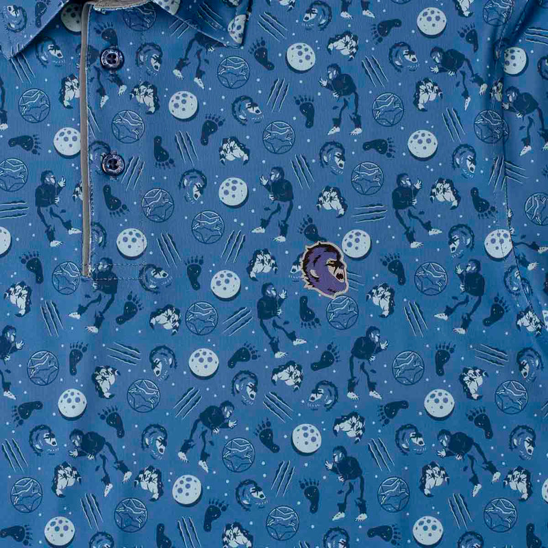 RSVLTS Full Moon Madness All-Day Polo in Blue — detail 3