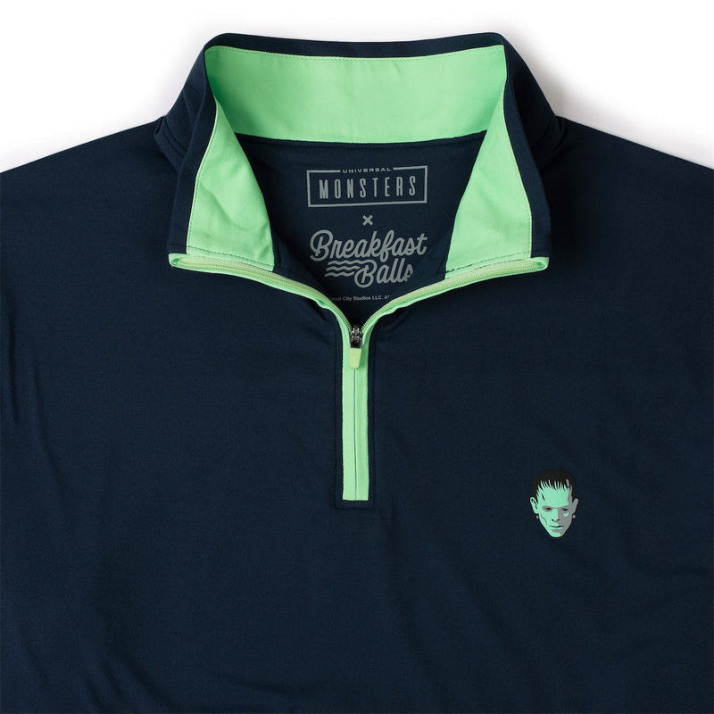 RSVLTS Some Assembly Required Quarter Zip in Black — detail 6