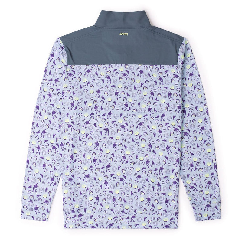 RSVLTS Full Moon Madness Quarter Zip in Purple — detail 3