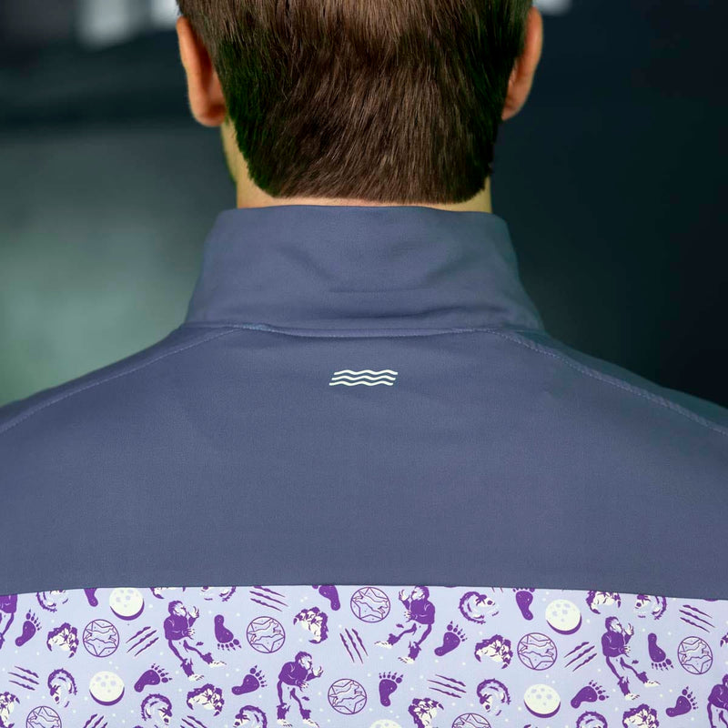 RSVLTS Full Moon Madness Quarter Zip in Purple — detail 7