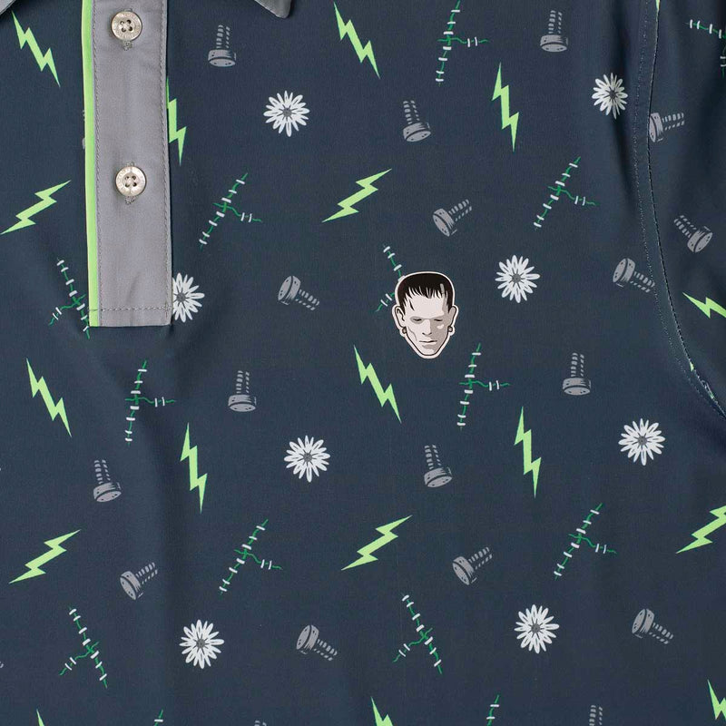 RSVLTS Bolts & Volts All-Day Polo in Blue — detail 3