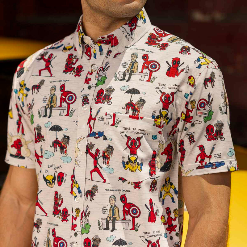 RSVLTS Wade's World KUNUFLEX Short Sleeve Shirt in Multicolor — detail 2