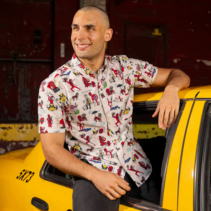 RSVLTS Wade's World KUNUFLEX Short Sleeve Shirt in Multicolor — detail 3